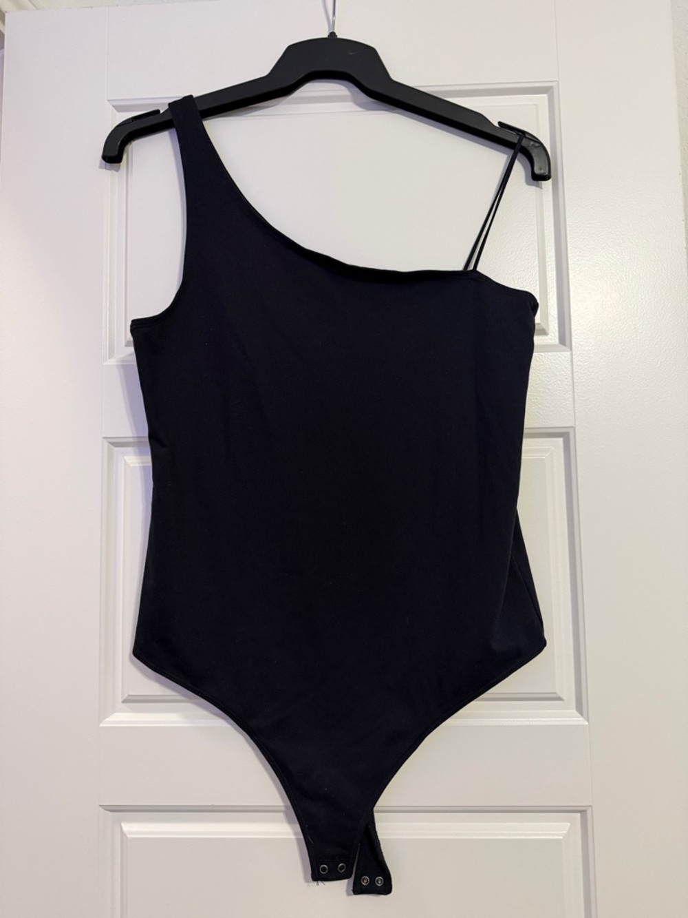 Abercrombie & Fitch Black One-Shoulder Bodysuit
